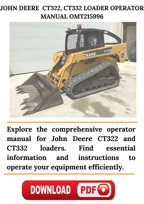 operators manual for ct332 skid steer|john deere ct332 manual.